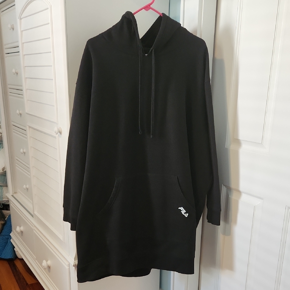 Fila Black and White Long Sleeve Dress